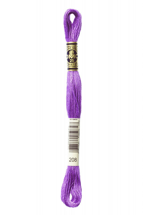 DARK LAVENDER EMBROIDERY COTTON